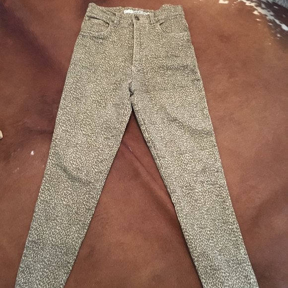 No! Authentic Animal Print Skinny Jeans - Size 9/10 - Picture 1 of 7
